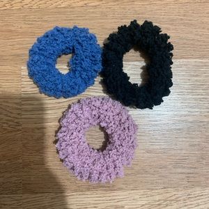 Bundle of three scrunchies